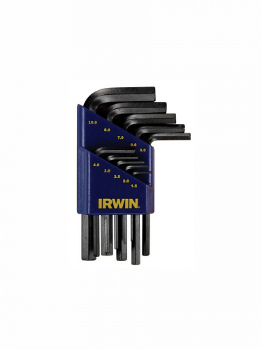 10755   Набор шестигранных ключей IRWIN L - коротких - 10 шт.   (1,5 - 10,0 mm)